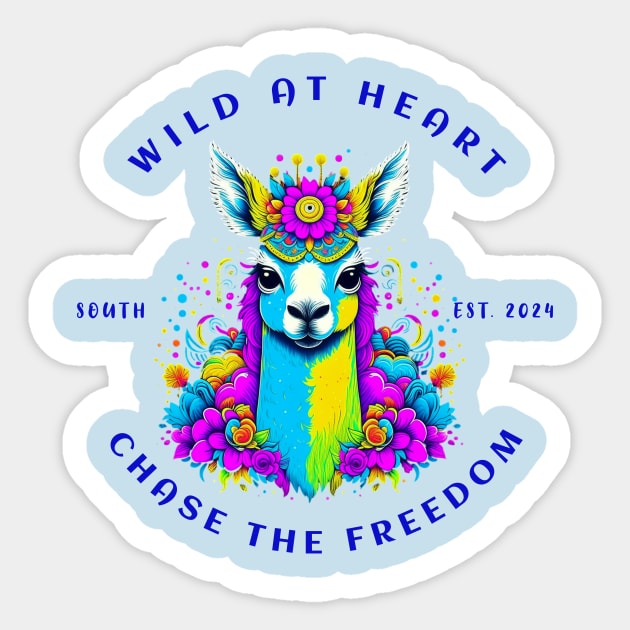 Wild at Heart Sticker by Ayzora Studio